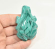 2.67" POLISHED MALACHITE FROG Animal Carving Congo CM60