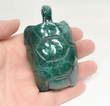 3.62" POLISHED MALACHITE TURTLE Animal Carving Congo CM48