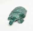 3.62" POLISHED MALACHITE TURTLE Animal Carving Congo CM48