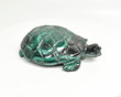 4.48" POLISHED MALACHITE TURTLE Animal Carving Congo CM43