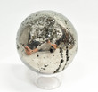 3.34" Polished PYRITE SPHERE With Stand Huanzala Mine, Peru - B216