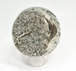 3.54" Polished PYRITE SPHERE With Stand Huanzala Mine, Peru - B214