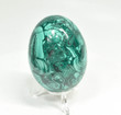 2.95" POLISHED MALACHITE EGG With Stand Congo E656