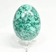 2.91" POLISHED MALACHITE EGG With Stand Congo E658