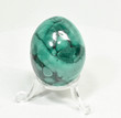 1.88" POLISHED MALACHITE EGG With Stand Congo E655
