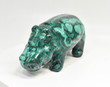 5.86" POLISHED MALACHITE HIPPO Animal Carving Congo CM41