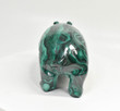 5.86" POLISHED MALACHITE HIPPO Animal Carving Congo CM41