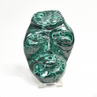 5" POLISHED MALACHITE Tribal Mask Carving Congo CM40