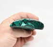 3.97" POLISHED MALACHITE Tribal Mask Carving Congo CM39