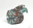 6.69" Polished CHRYSOCOLLA EAGLE Animal Carving Peru cm32