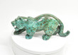 8.74" Polished CHRYSOCOLLA PUMA Animal Carving Peru cm33