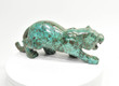 8.74" Polished CHRYSOCOLLA PUMA Animal Carving Peru cm33