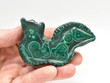3.26" POLISHED MALACHITE CATERPILLAR Animal Carving - Congo cm6