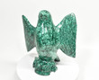 7.79" POLISHED MALACHITE EAGLE Animal Carving - Congo cm30