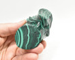2.99" POLISHED MALACHITE BUST Carving - Congo cm21