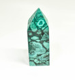 3.97" POLISHED MALACHITE OBELISK Tower Carving - Congo B266
