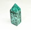 3.97" POLISHED MALACHITE OBELISK Tower Carving - Congo B266