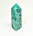 4.52" POLISHED MALACHITE OBELISK Tower Carving - Congo B263