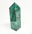 6.10" POLISHED MALACHITE OBELISK Tower Carving - Congo B255