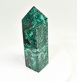 6.10" POLISHED MALACHITE OBELISK Tower Carving - Congo B255