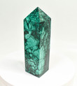 6.37" POLISHED MALACHITE OBELISK Tower Carving - Congo B256