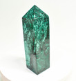 6.37" POLISHED MALACHITE OBELISK Tower Carving - Congo B256