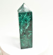 6.37" POLISHED MALACHITE OBELISK Tower Carving - Congo B256
