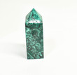 3.81" POLISHED MALACHITE OBELISK Tower Carving - Congo B260