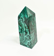 5.31" POLISHED MALACHITE OBELISK Tower Carving - Congo B268