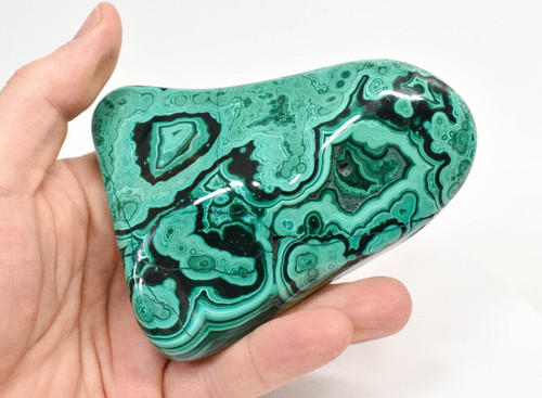 4.13" POLISHED MALACHITE And Chrysocolla Congo B252
