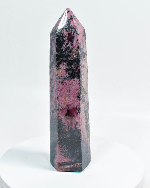 8.85" Polished RHODONITE OBELISK Madagascar T433