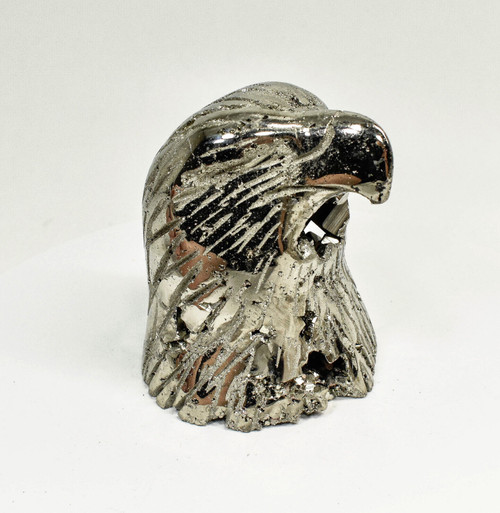 3.42" POLISHED PYRITE EAGLE Huanzala mine, Peru T485