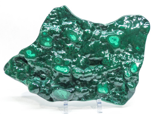 17 Inch XXL Beautiful Polished Bullseye MALACHITE 9 Pounds - Congo A-209