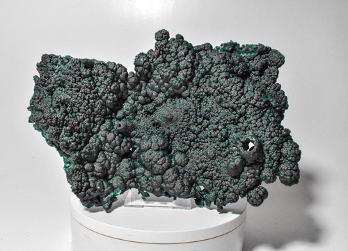 12.20" Shimmering SPARKLY FIBROUS MALACHITE Mindingi Mine, Congo Q761
