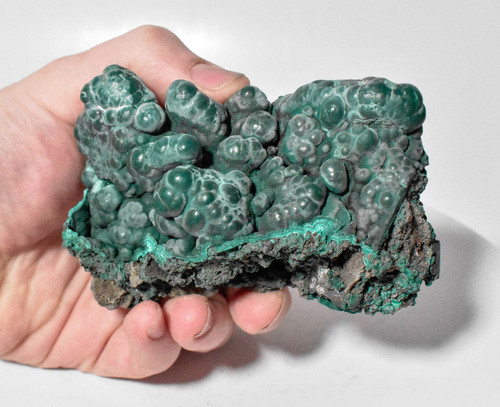 4.25" Shiny BOTRYOIDAL MALACHITE Mindingi Mine, Congo Q756