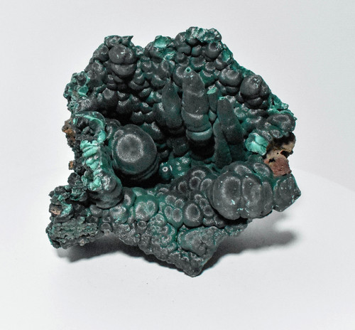 4.44" Chatoyant Fibrous MALACHITE STALACTITE VUG Mindingi Mine, Congo Q739