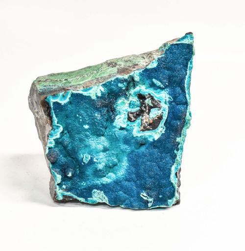 4.44" CORNETITE CHRYSOCOLLA MALACHITE Kalukuluku Mine, Congo Q773