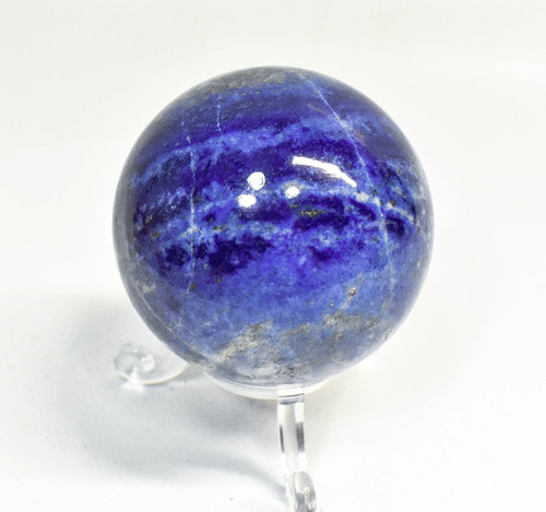 2.16" POLISHED LAPIS LAZULI Sphere With Stand Afghanistan S369