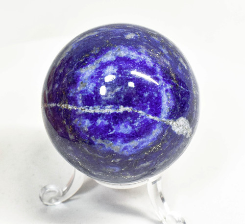 2.12" POLISHED LAPIS LAZULI Sphere With Stand Afghanistan S381
