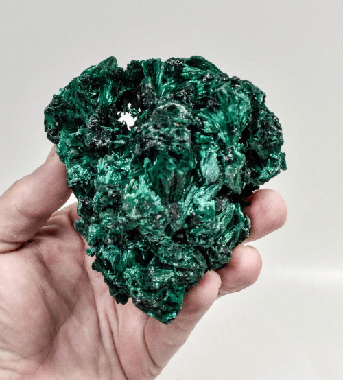 3.70" Chatoyant Fibrous MALACHITE Mindingi Mine, Congo Q799