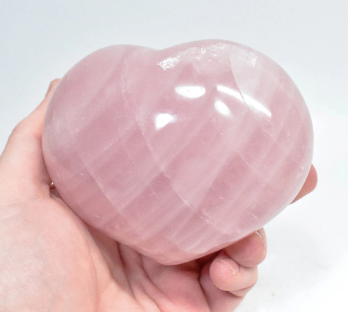 4.17" POLISHED ROSE QUARTZ Heart Madagascar T625