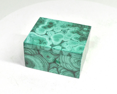 2.32" Polished MALACHITE JEWELRY BOX Congo - CM154