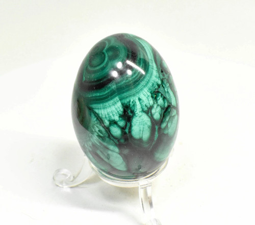 2.20" POLISHED MALACHITE EGG With Stand Congo - E686