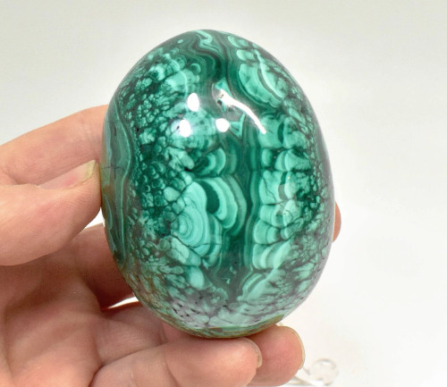 2.75" POLISHED MALACHITE EGG With Stand Congo - E694