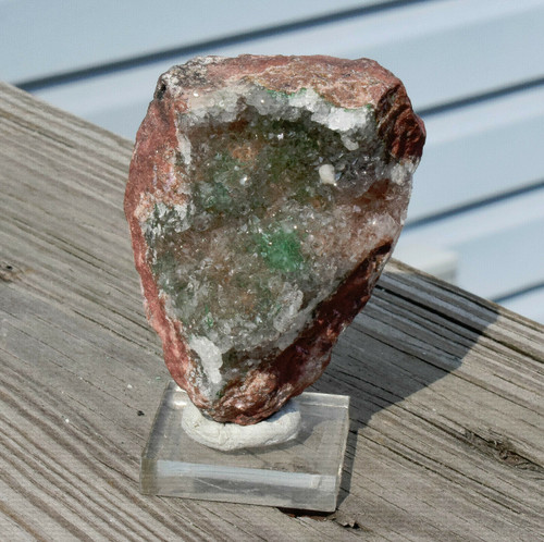 2.40" QUARTZ On MALACHITE - Lupoto Mine Congo Q385