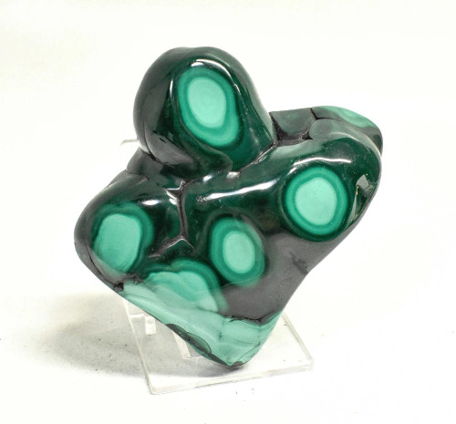 2.95" POLISHED BULLSEYE MALACHITE Freeform Congo - B353
