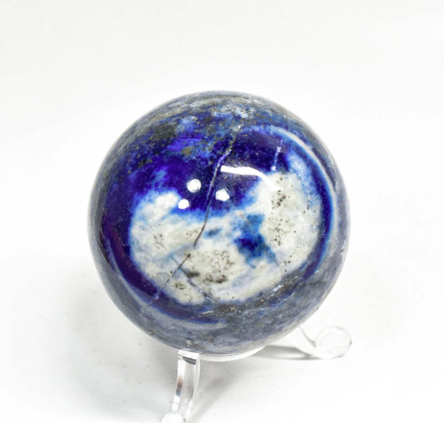 2.24" POLISHED LAPIS LAZULI Sphere With Stand Afghanistan S396