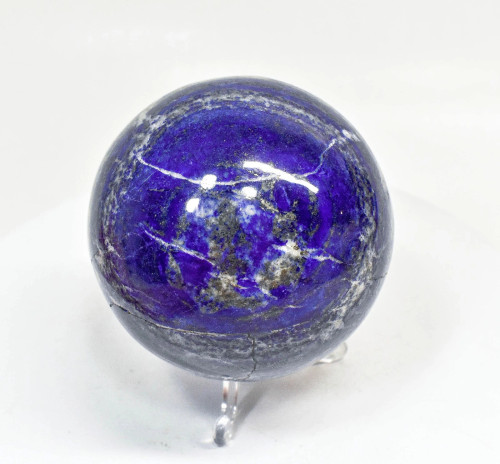3.26" POLISHED LAPIS LAZULI Sphere With Stand Afghanistan S412