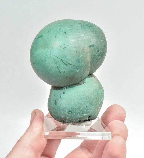 3.07" Amazing BOTRYOIDAL MALACHITE Formation Mindingi Mine, Congo Q877
