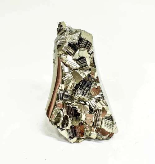 3.38" Polished PYRITE Standing SCULPTURE Carving Huanzala Mine Peru T820